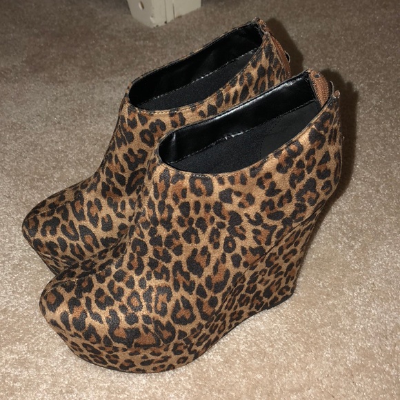 leopard print booties forever 21